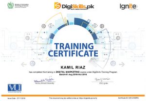 DSTP Certificate Digital Marketing