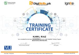 DSTP Certificate Wordpress