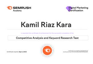 Competitive Analysis and Keyword Research Test