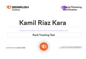 Rank Tracking Test