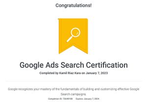 Google Ads Search Certification